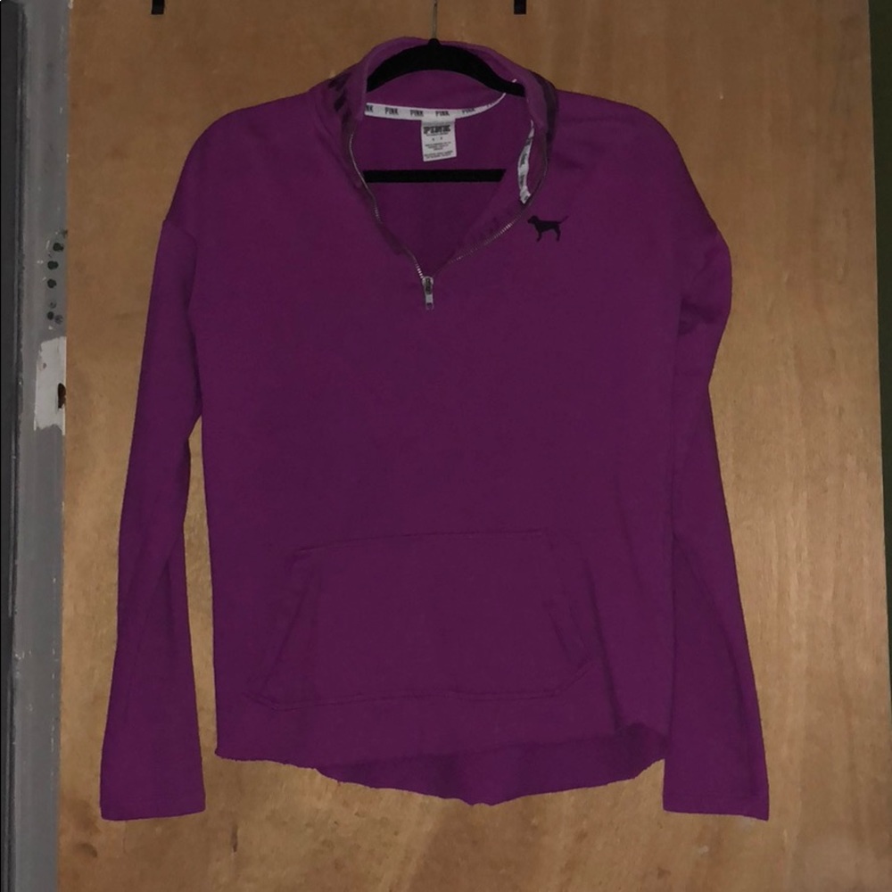 Pink half zip